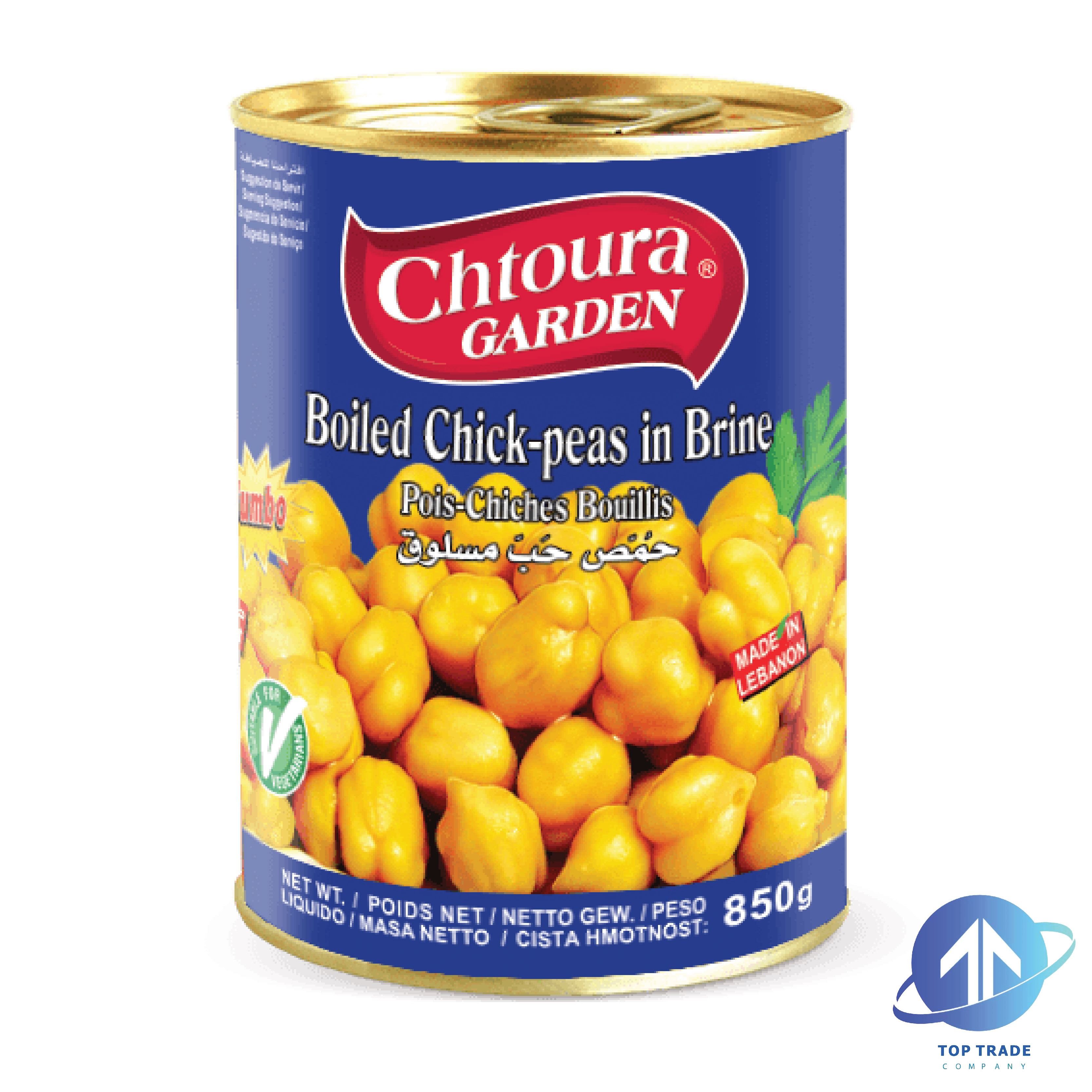 Chtoura Garden Boiled Chickpeas 850gr